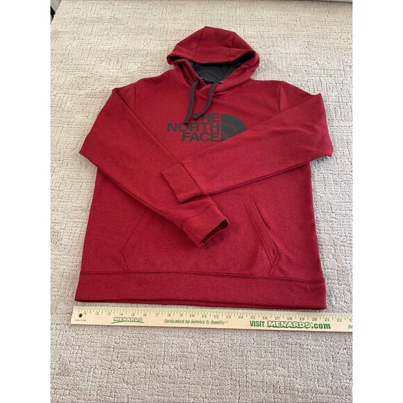 The North Face Hoodie Sweatshirt Mens Large Red Graphic Fleece Pullover Outdoor. - Picture 2 of 11